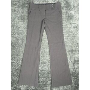 Have & Have  dress pants womens size L bootcut stretch flat front low rise gray